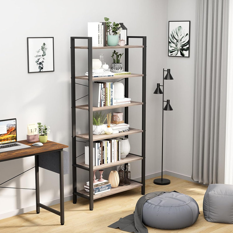 Aayat 24cm H x 39cm W Steel Etagere Bookcase