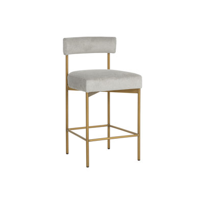 Seneca Upholstered Bar Stool with Metal Frame