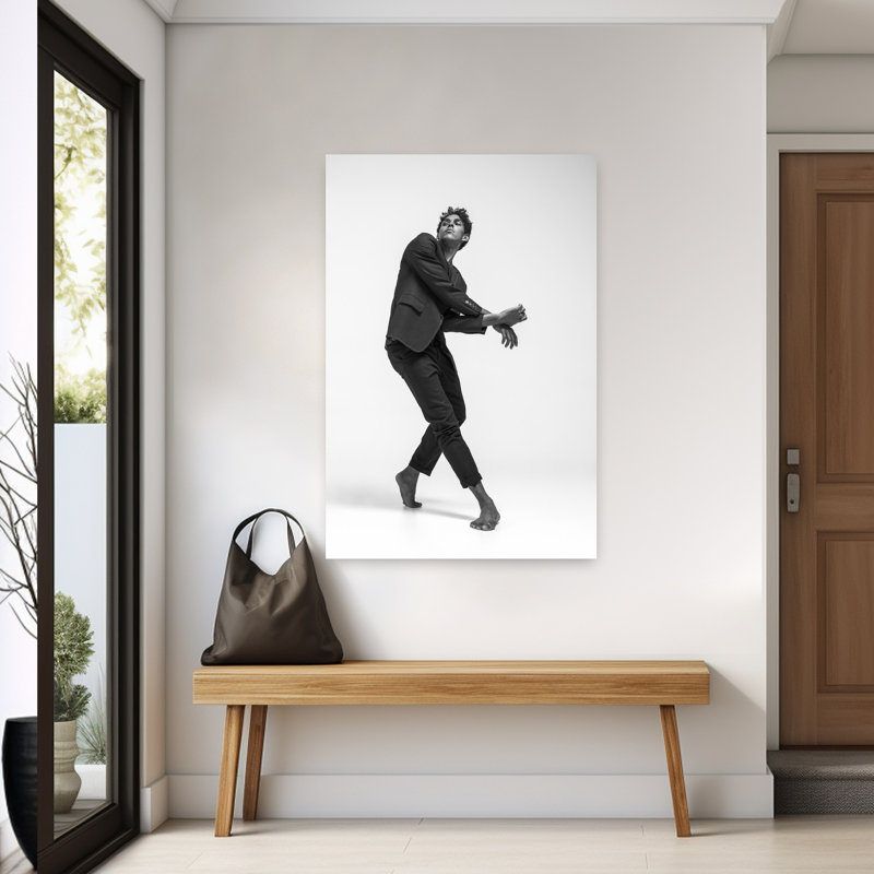 Inspiration, art mural contemporain abstrait, H 60 po x l 40 po