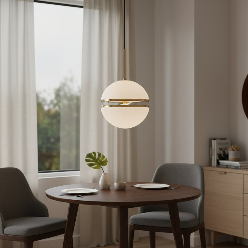 Luminaire suspendu sphère 4 lumières 4 lumières