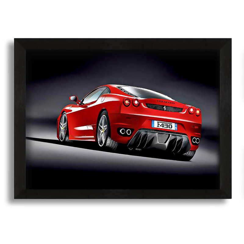 F430 Frame Borough Wharf Ferrari F430 Rear View - Picture Frame Graphic Art on ...
