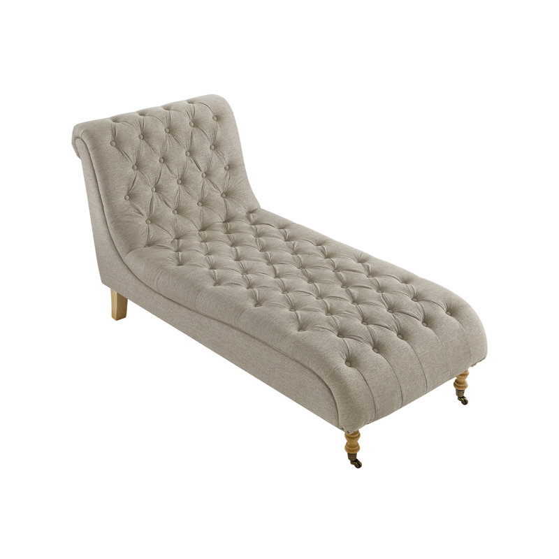 Chaise longue en lin Elegance Aaryan, Lin taupe