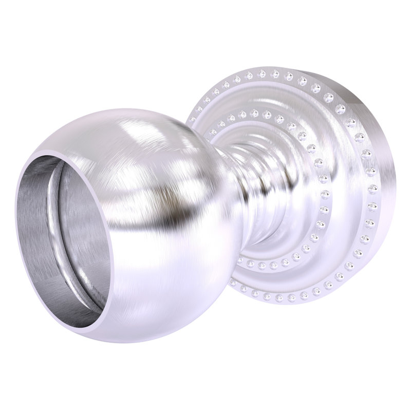 Écusson de rideau de douche Marchmont, Chrome satiné