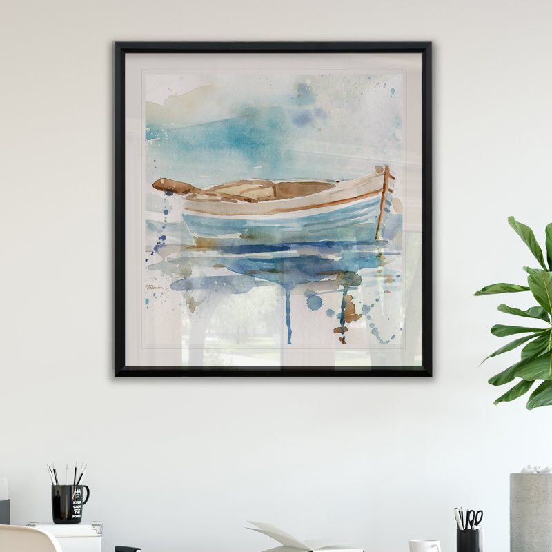 «Malibu Marina I», reproduction encadrée, H 17,5 po x l 17,5 po x P 1,5 po