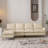104.5"Modern Sectional Faux leather L-Shaped Sofa Couch with Convertible Ottoman-1161209935