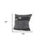 Housse de coussin décoratif gris foncé