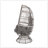 Reseda Swivel Patio Egg Chair With Comfortable Basket Design And Durable Polyethylene Rattan-728763687-728763684