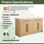 Meuble-lavabo double 60 po avec plateau en résine