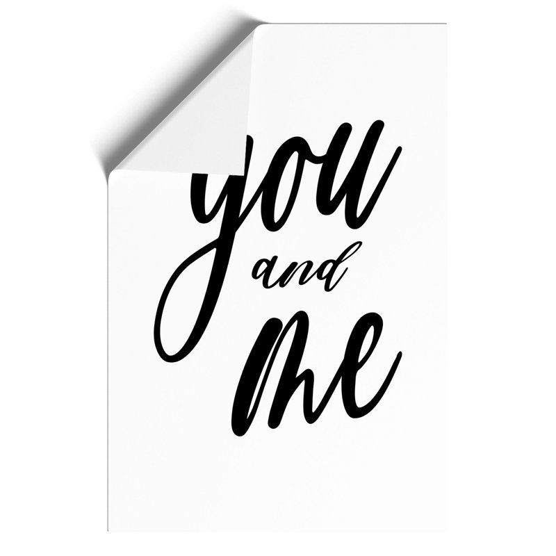 You and Me - Frameless Print, 84cm H x 59cm W x 0.1cm D
