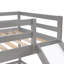 Lit superposé simple gris avec glissade - Accessoire de chambre à coucher fonctionnel-353974582