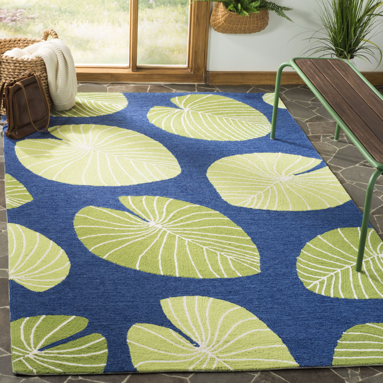 Tapis vert crocheté à la main Lily