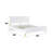 Gaines White High Gloss Finish Bed-344123421-344123394