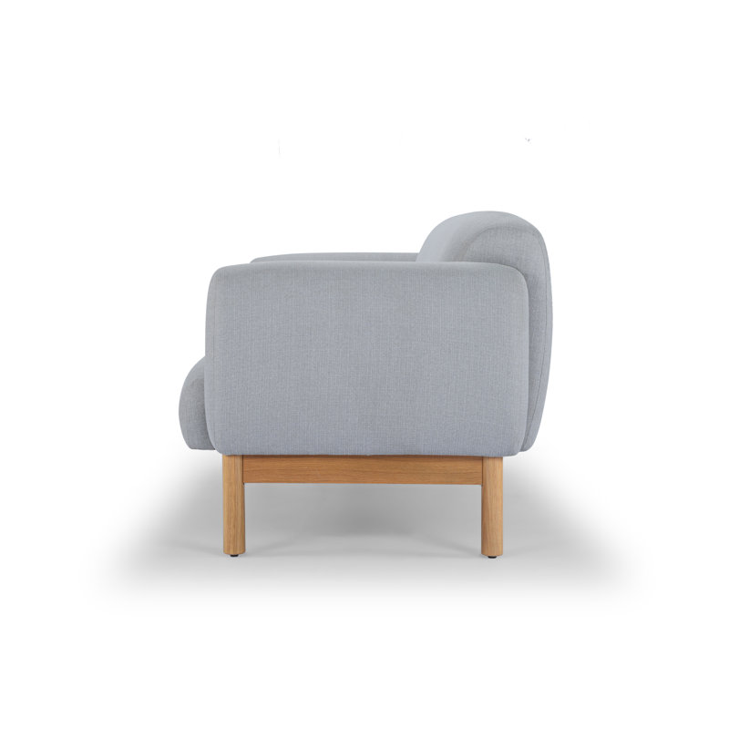 Tulum Sofa, Metro Light Gray Linen Blend, 68" W