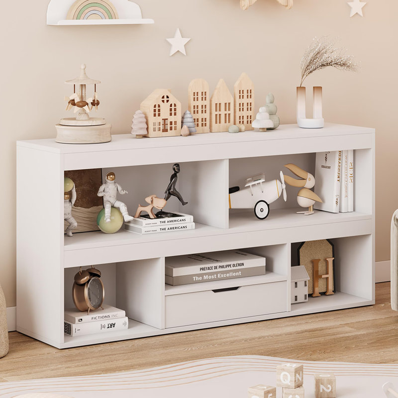 Bibliothèque pour enfants 5 cubes avec tiroir
