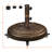 55 lb Resin Heavy Duty   Parasol Holder Free Standing  Patio Umbrella Base Stand  with 4 Lockable Wheels-109050161