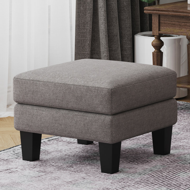 Repose-pieds en tissu, Gris