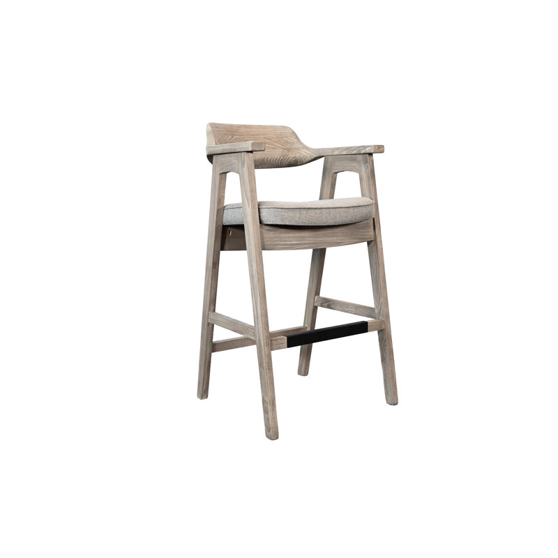 Wren 30" Seat Height Stool, Beige, Bar Stool (30" Seat Height), Wheat