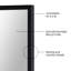 Miroir mural Dabachi