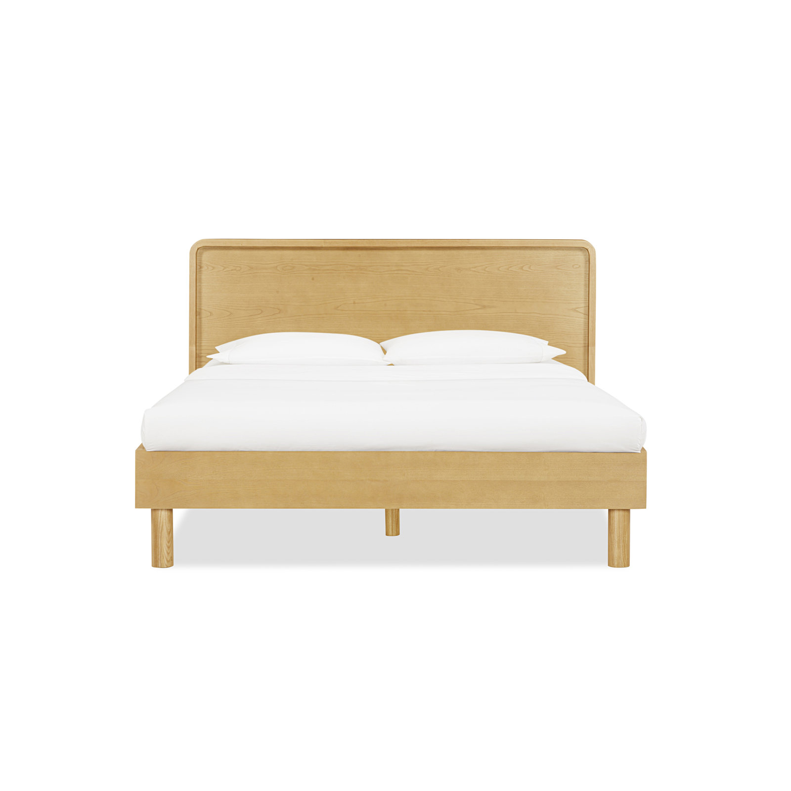 Teri Wooden Bed, Yellow, King
