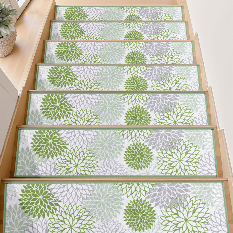 Tapis d'escalier intérieur antidérapant, Gris