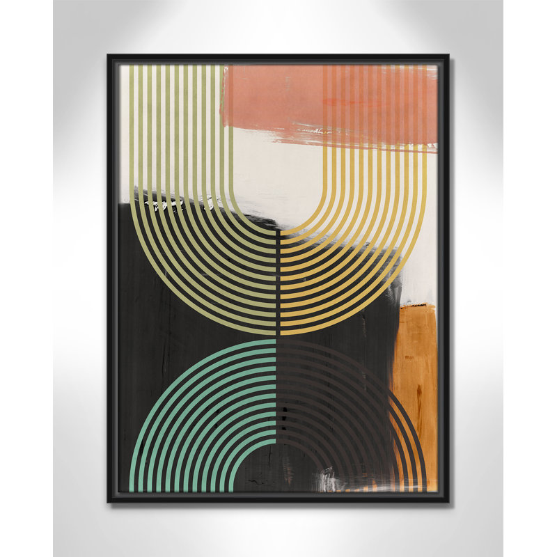 «Bolded II» par Isabelle Z, Toile avec cadre, Cadre flottant noir, L 19,5 po x H 25,5 po