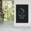 Crâne d'Halloween grunge, impression d'art contemporain abstrait gothique-129775057