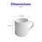 ECLIPSE Premium Porcelain Stackable Coffee Mug , 10oz