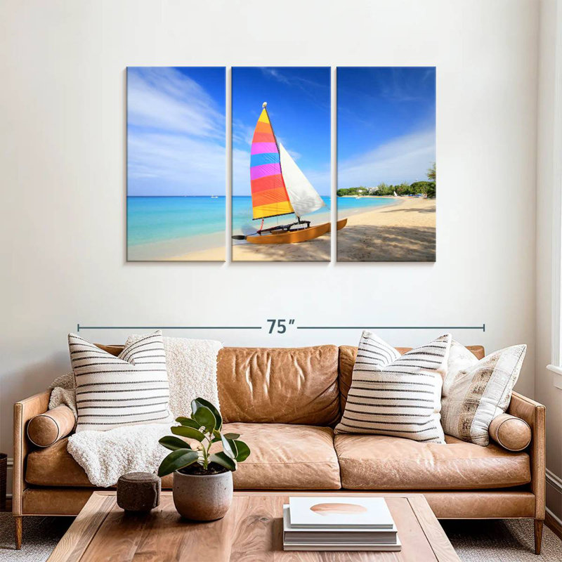 Mehar Bright voilier des Caraïbes, H 36 po x l 57 po