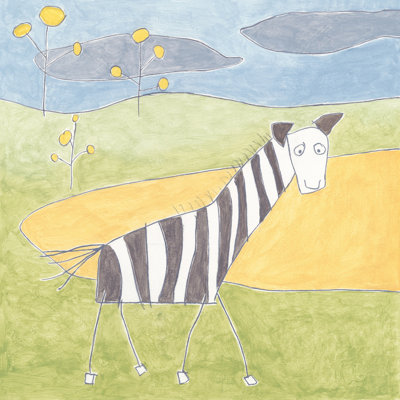 Davon Quinn's Zebra - Painting on Canvas