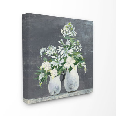 « floral painting », impression sur toile
