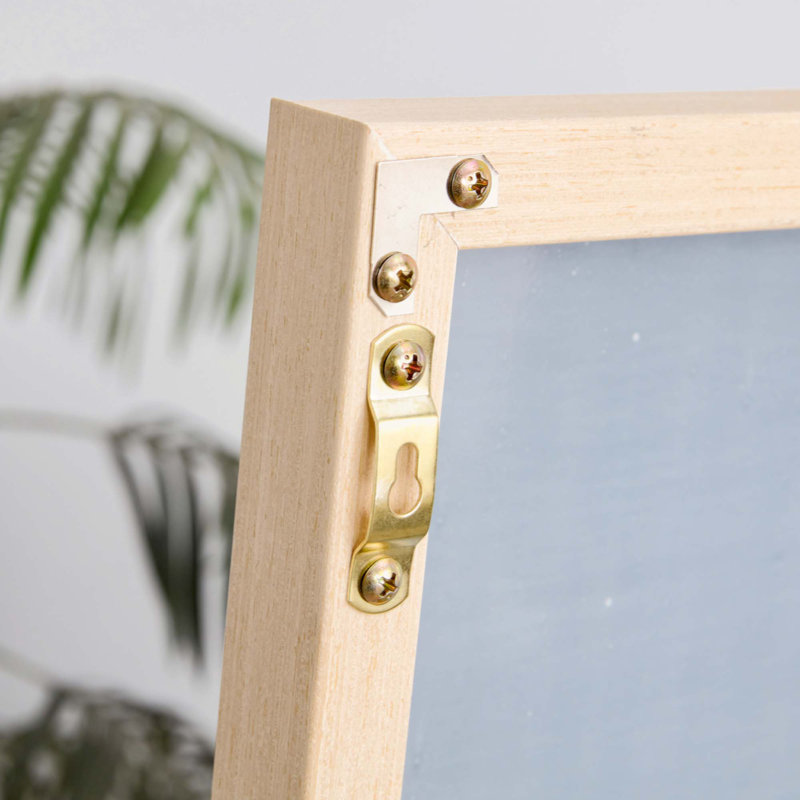Miroir Quinnisha, H 65 po x l 23 po, Chêne clair, Bois massif