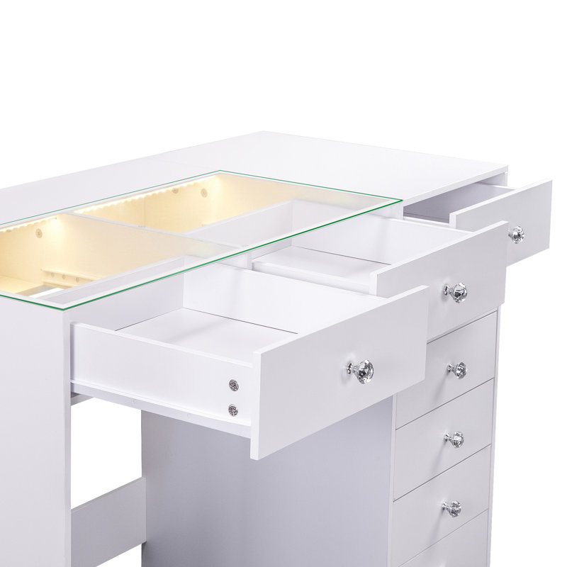 Meuble-lavabo 47 po avec lumières DEL RVB