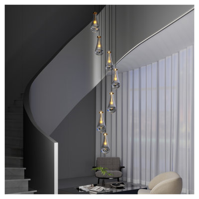 Luminaire suspendu moderne 7 lumières Raindrop