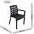 Roann Rectangular Table with 6  Chairs Garden Set