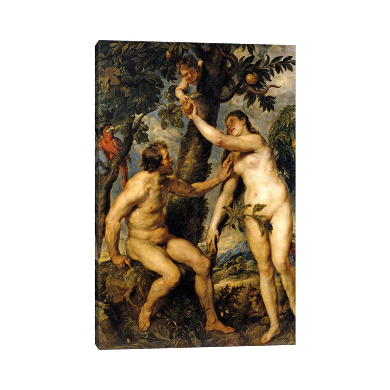 Adam And Eve (The Fall Of Man), 1628-29 by Peter Paul Rubens - Wrapped Canvas Print, 20.32 cm H x 30.48 cm W