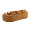 Canapé modulaire courbé en tissu 106 pièces 2 pièces 106 po, CHAISE LUNGE, NOMAD-130187623-130187625