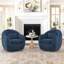 Chaise demi-tonneau pivotante rembourrée Alma (ensemble de 2)-1597947100