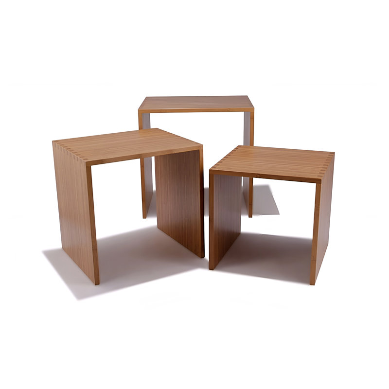 Solid Wood Nesting Tables, Caramelized