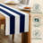 Navy Striped Table Runner 72" x 12"-27798592-27778790