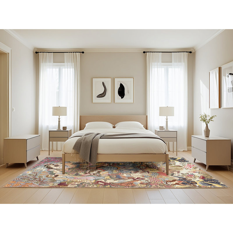 Ikuko Indoor Rug, Rectangle 5' x 8'