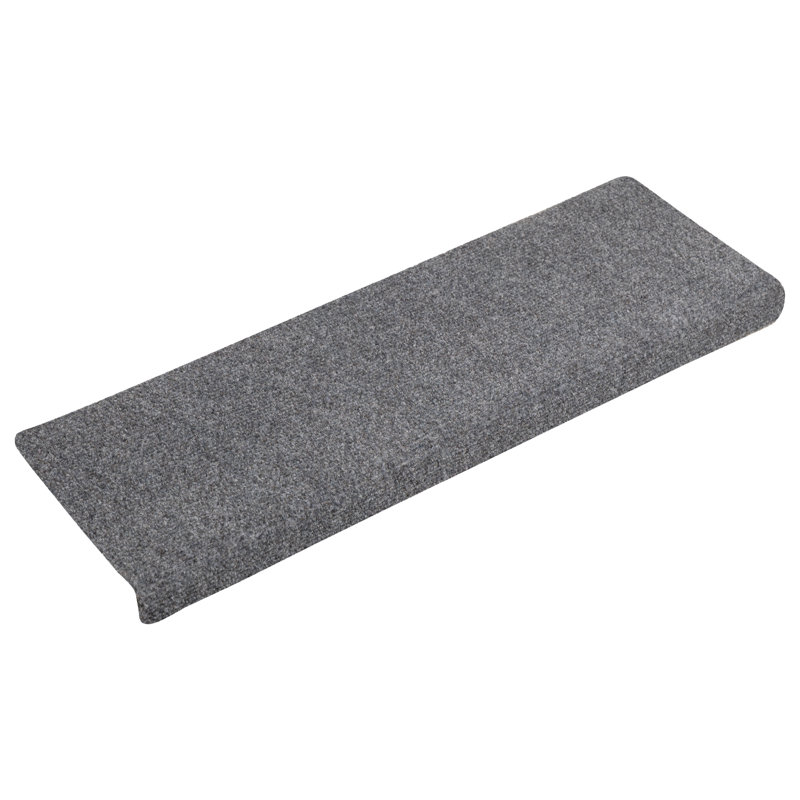 Breuer Non-Slip Stair Tread, Light Grey, 15
