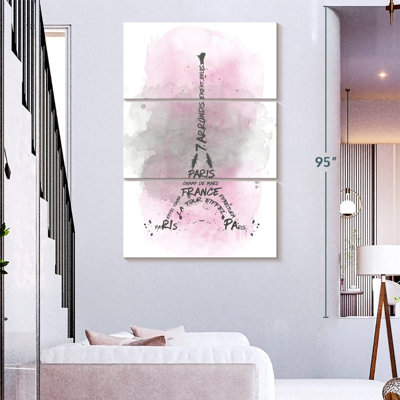 Lilie Eiffel Tower In Pink