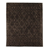 Mansirat Hand Knotted Moroccan Area Rug in Nador Espresso