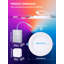 Luminaire encastré à DEL de 10 cm (4 po) à changement de couleur avec veilleuse RVB, contrôle intelligent, variateur sans boîtier avec boîte de jonction, 2700 K à 6500 K, bordure à déflecteur-136061907