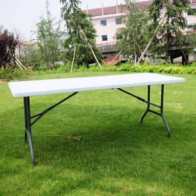 72" Plastic Rectangular Folding Table