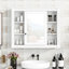 Armoire de rangement à miroir de salle de bain 35 po x 28 po, structure, design moderne-506125355