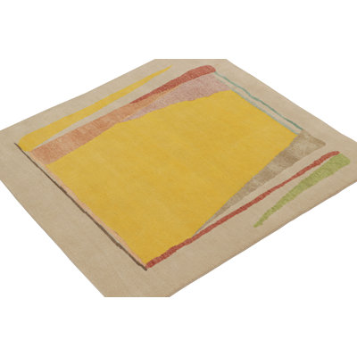 Hand Knotted Geometric Area Rug