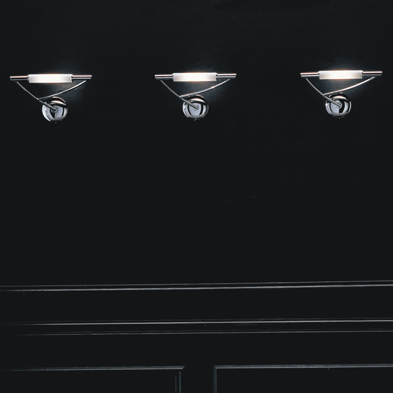 Wing 1-Light Armed Sconce, Chrome Plated, Right Extending