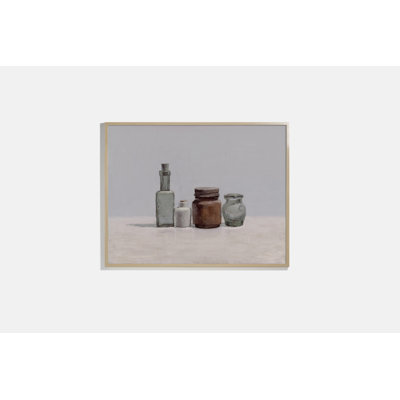 Metal Lid, White Bottle Print by Brian Blackham
