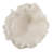 Decorative Abstract Bowl With Ruffled Edges For Home Decor - Modern Sculptural Accent Decor For Living Room Or Kitchen Counter Decor - 12", White